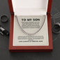 To My Son - Do Your Best - Cuban Link Chain