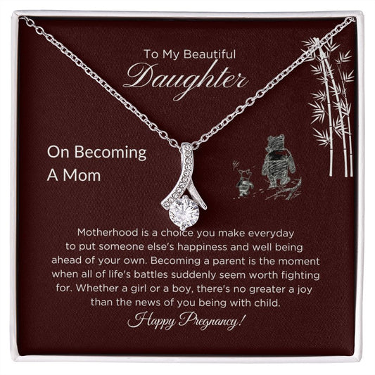Daughter - Happy Pregnancy - Alluring Beauty Necklace