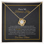 Para Mi Hermosa Hija - Sentir Mi Amor - Love Knot Necklace