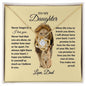 To My Daughter - Make Me Proud - Love Knot Necklace