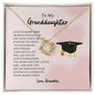 To My Granddaughter - My Shining Star - Love Knot Necklace