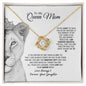 To My Queen Mom - The Sweetest Gift - Love Knot Necklace