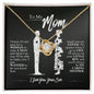 To My Mom - You Are Loved - Love Knot Necklace