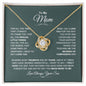 Mom - You Mean More - Love Knot Necklace