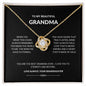 To My Beautiful Grandma - Eternity And Beyond - Love Knot Necklace