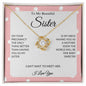 Sister - One Baby Sweeter - Love Knot Necklace