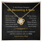 Daughter - On Becoming A Mom - Love Knot Necklace
