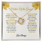 Mother Of The Groom - Thank You - Love Knot Necklace