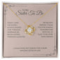 Sister To Be - Thank You - Love Knot Necklace
