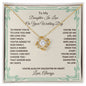 Daughter-In-Law - On Your Wedding Day - Love Knot Necklace