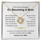 Daughter - On Becoming A Mom - Love Knot Necklace