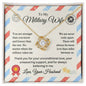 Military Wife - More Love Than Miles - Love Knot Necklace