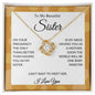Sister - One Baby Sweeter - Love Knot Necklace