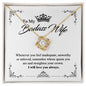 To My Badass Wife - Straighten Your Crown - Love Knot Necklace