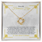Para Mi Hermosa Hija - Momento De Mayor Orgullo - Love Knot Necklace