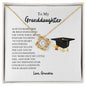To My Granddaughter - My Shining Star - Love Knot Necklace