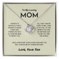 To My Loving Mom - My Caring Mother - Love Knot Necklace