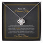 Para Mi Hermosa Hija - Sentir Mi Amor - Love Knot Necklace