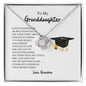 To My Granddaughter - My Shining Star - Love Knot Necklace