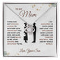 To My Mom - Forever Grateful - Love Knot Necklace
