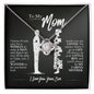 To My Mom - You Are Loved - Love Knot Necklace