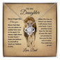 To My Daughter - Make Me Proud - Love Knot Necklace
