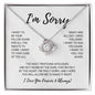 I'm Sorry - Love Knot Necklace