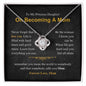 Daughter - On Becoming A Mom - Love Knot Necklace