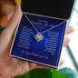 To My Dear Daughter-In-Law - The Best Thing - Love Knot Necklace