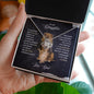 To My Daughter - Never Forget - Love Knot Necklace