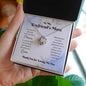 To My Boyfriend's Mom - Thank You - Love Knot Necklace