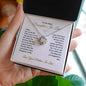 To My Dear Daughter-In-Law - The Best Thing - Love Knot Necklace