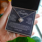 To My Daughter - Remember - Love Knot Necklace