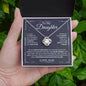 To My Daughter - Remember - Love Knot Necklace