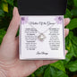 Mother Of The Groom - Thank You - Love Knot Necklace