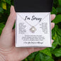 I'm Sorry - Love Knot Necklace