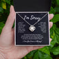 I'm Sorry - Love Knot Necklace
