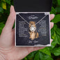 To My Daughter - Never Forget - Love Knot Necklace