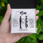 To My Mom - You Are Loved - Love Knot Necklace