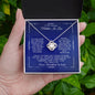 To My Amazing Mother In Law - I Love You - Love Knot Necklace
