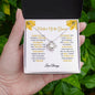 Mother Of The Groom - Thank You - Love Knot Necklace