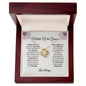 Mother Of The Groom - Thank You - Love Knot Necklace
