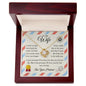 To My Wife - My Last - Love Knot Necklace