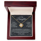 To My Daughter - Remember - Love Knot Necklace