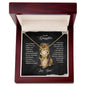 To My Daughter - Never Forget - Love Knot Necklace