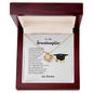 To My Granddaughter - My Shining Star - Love Knot Necklace