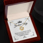 To My Badass Wife - Straighten Your Crown - Love Knot Necklace