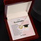To My Granddaughter - My Shining Star - Love Knot Necklace