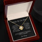 Mother Of The Bride - Thank You - Love Knot Necklace