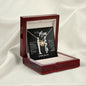 To My Mom - You Are Loved - Love Knot Necklace